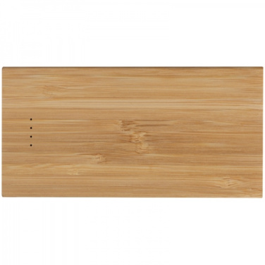 Logo trade advertising products picture of: Bamboo power bank KATOWICE