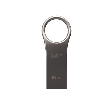Logotrade promotional merchandise image of: Pendrive 3.0 Silicon Power JEWEL J80 TITANIUM 16GB