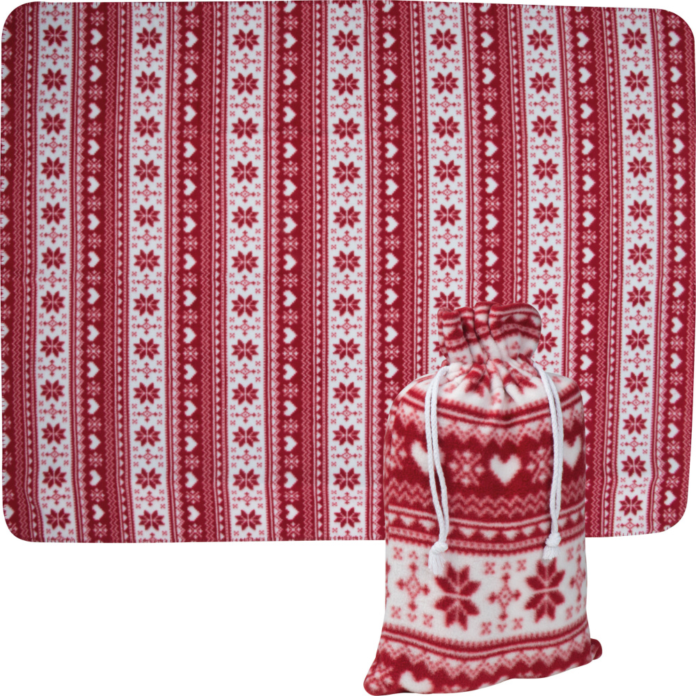 Logotrade promotional product picture of: Christmassy blanket DEBRECEN