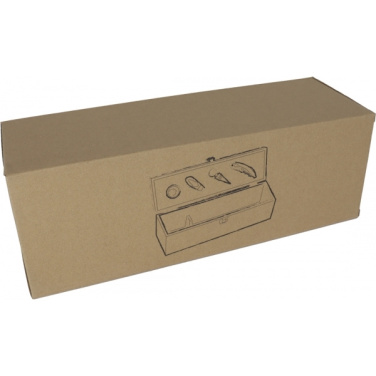 Logotrade promotional merchandise image of: Wooden wine box SAINT-ETIENNE