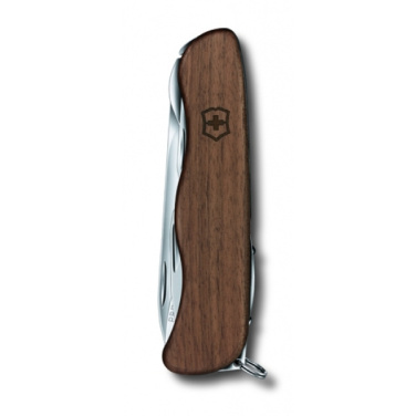 Logo trade promotional merchandise image of: Pocket knife Forester wooden Victorinox
