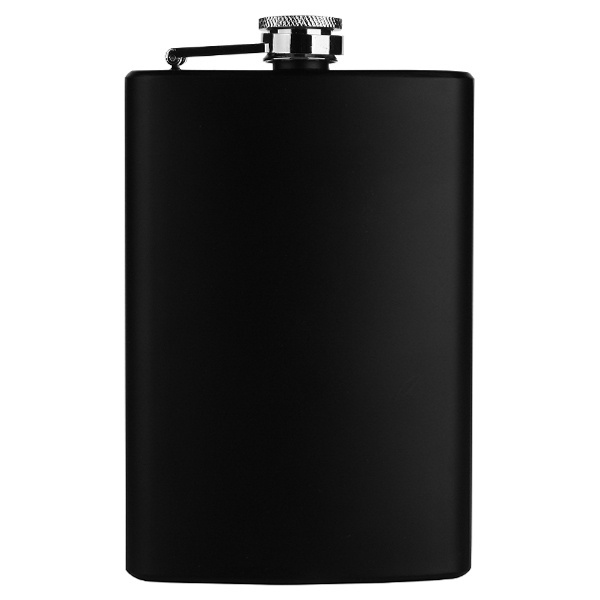 Logotrade advertising product picture of: Hip flask OLYMPOS Schwarzwolf