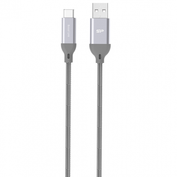 Logo trade promotional giveaways picture of: Nylon data transfer cable LK30 Type - C Quick Charge 3.0