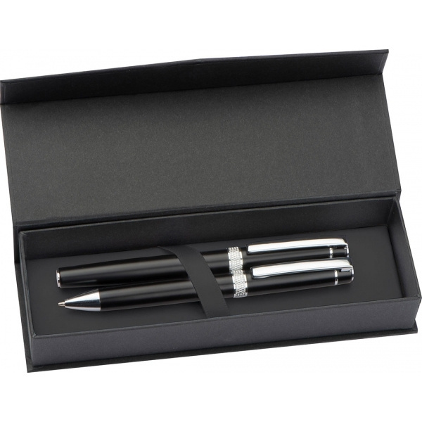 Logo trade promotional items picture of: Metal writing set KARLOVAC