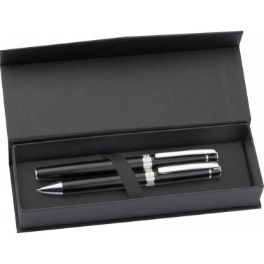 Logo trade promotional items picture of: Metal writing set KARLOVAC