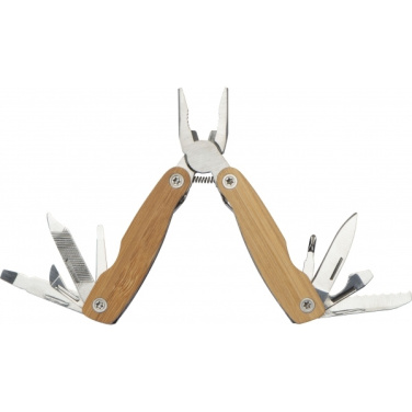 Logo trade promotional gift photo of: Multifunction tool bamboo LEEDS