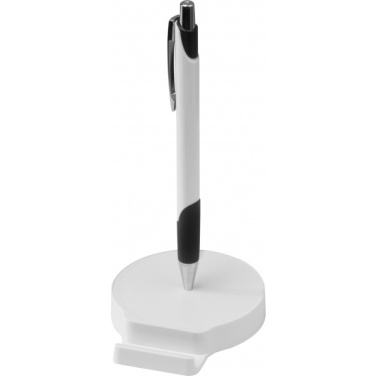 Logo trade promotional items image of: Mobile phone holder with metal ballpen REGINA