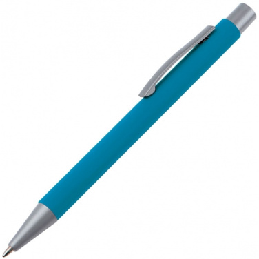 Logo trade promotional giveaways picture of: Metal ballpen soft touch ABU DHABI