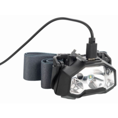 Logo trade promotional gifts image of: Head lamp MINO Schwarzwolf