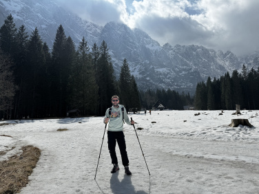 Logo trade promotional items image of: Trekking poles DENALI Schwarzwolf