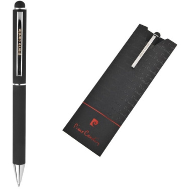 Logo trade promotional merchandise picture of: Metal ballpoint pen, touch pen, soft touch CLAUDIE Pierre Cardin