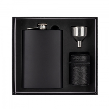 Logo trade promotional products picture of: Hip flask MADONIE Schwarzwolf