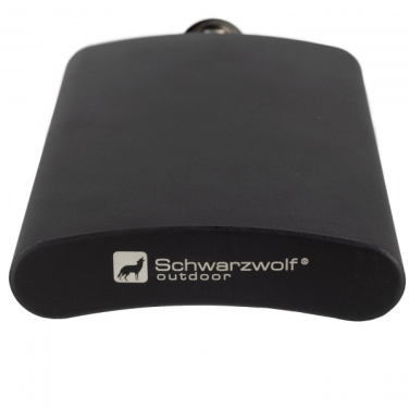 Logotrade promotional products photo of: Hip flask MADONIE Schwarzwolf
