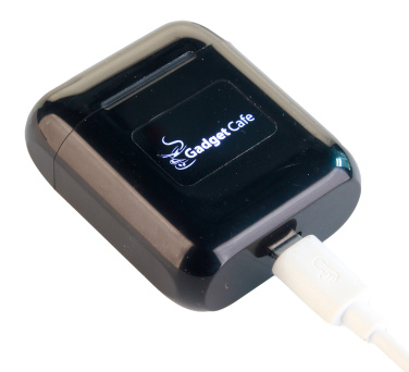 Logo trade promotional merchandise picture of: Wireless earbuds with light up logo