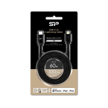Logotrade promotional merchandise picture of: DATA TRANSFER CABLE Boost Link Nylon LK30CL Type C