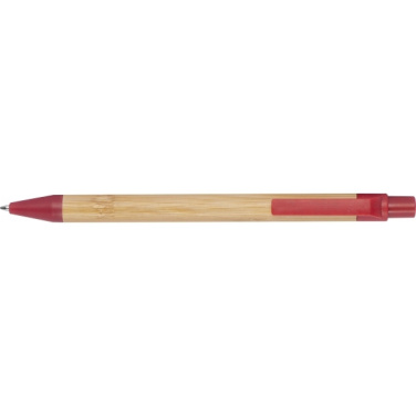 Logotrade promotional gift image of: Wheatstraw and bamboo ballpen HALLE