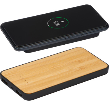 Logo trade promotional items picture of: Wireless charger and powerbank 8000 mAh MILAN