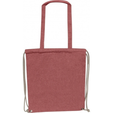 Logo trade promotional giveaways image of: Recycled cotton bag ADDISON