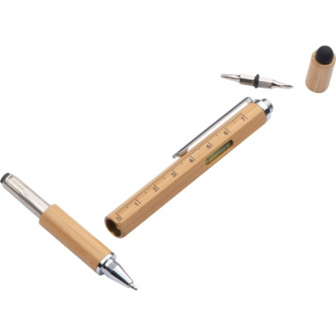 Logo trade promotional item photo of: 6in1 multifunctional pen COIMBRA