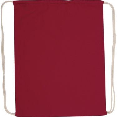 Logo trade corporate gifts image of: Cotton gym bag BUDAPEST