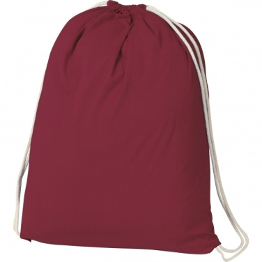 Logo trade promotional merchandise image of: Cotton gym bag BUDAPEST