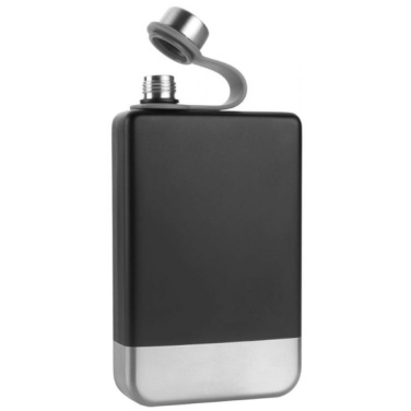 Logo trade promotional merchandise image of: Hip flask set TAHAT Schwarzwolf