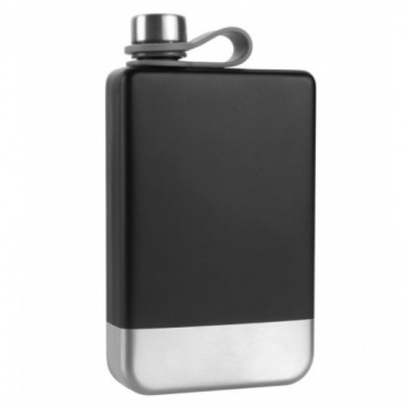 Logo trade corporate gifts image of: Hip flask HALTI Schwarzwolf