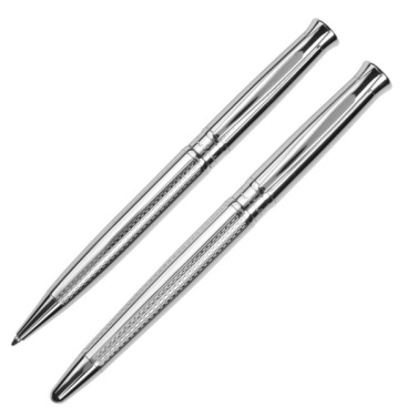 Logotrade business gifts photo of: Metal set of ballpoint pen and roller ROI