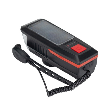 Logo trade business gift photo of: Solar bike light with horn, MC-5