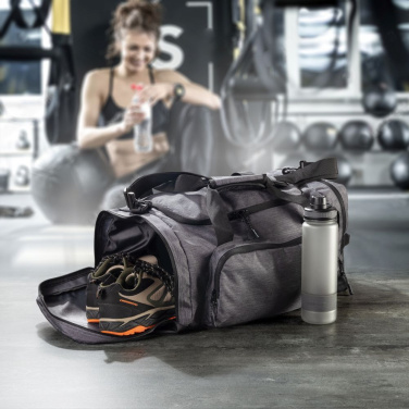 Logo trade promotional giveaways picture of: Travel and sport bag ARARAT Schwarzwolf