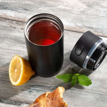 Logo trade promotional products picture of: Thermo mug ADRASAN 240 ml Schwarzwolf