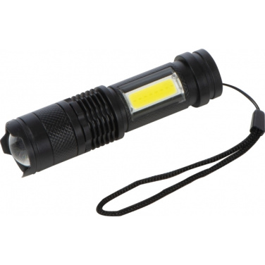 Logo trade promotional merchandise picture of: Rechargeable flashlight AARHUS