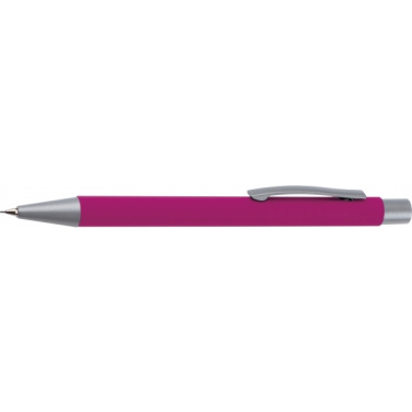 Logo trade business gifts image of: Mechanical pencil soft touch ANCONA