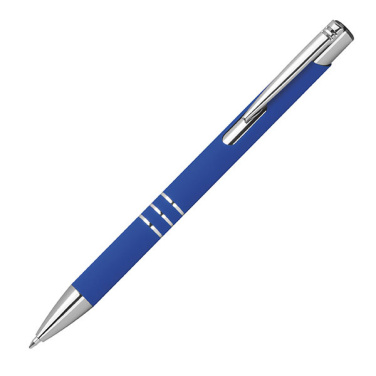 Logo trade promotional items picture of: Semi gel pen soft touch DUNMORE