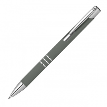 Logo trade promotional gifts image of: Semi gel pen soft touch DUNMORE