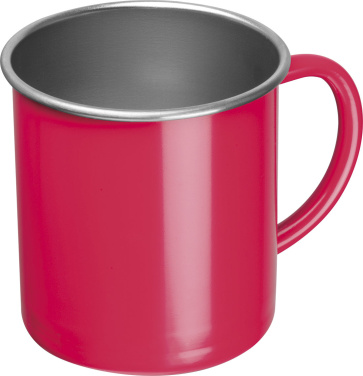 Logo trade promotional merchandise photo of: Steel cup Trezzo