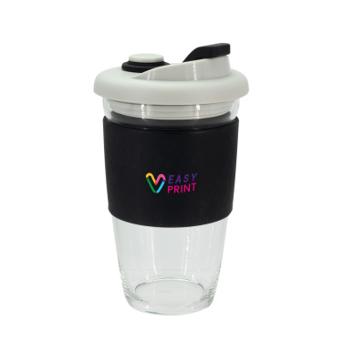 Logo trade advertising products image of: Glass coffee cup 424 ml