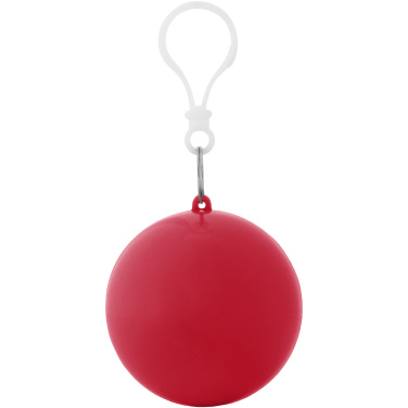 Logo trade promotional merchandise image of: Xina rain poncho in storage ball with keychain
