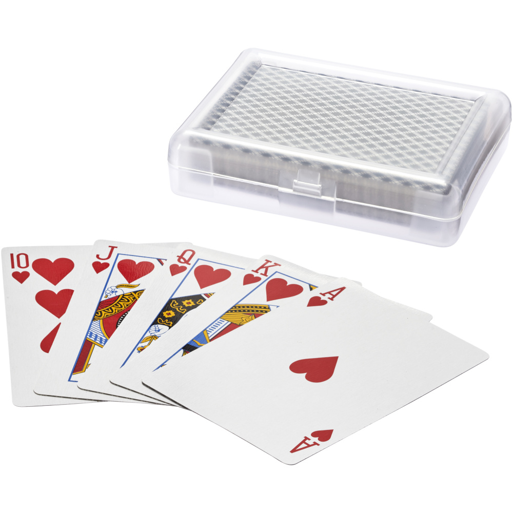 Logo trade promotional merchandise picture of: Reno playing cards set in case