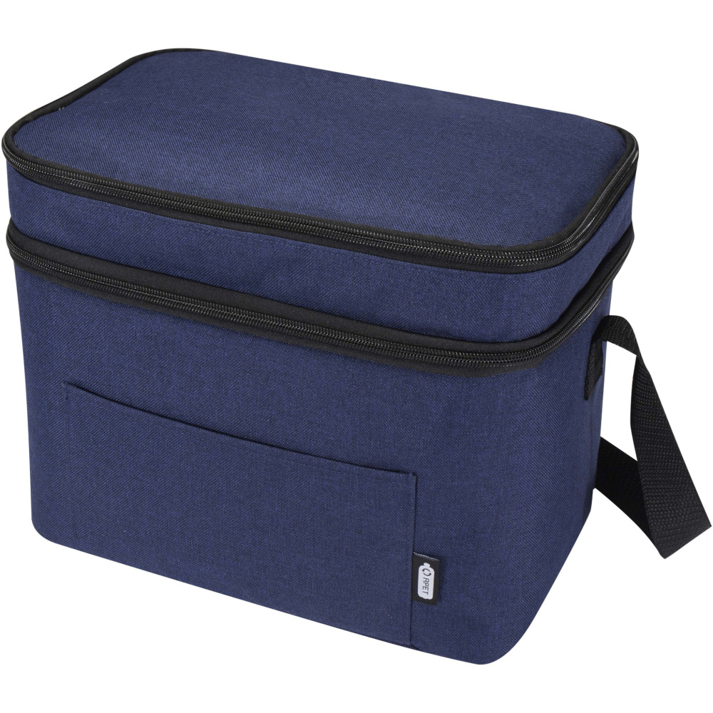 Logotrade corporate gift picture of: Tundra GRS RPET double compartments cooler bag 13L