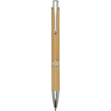 Logo trade promotional merchandise picture of: Wicker bamboo ballpoint pen