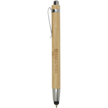 Logo trade corporate gifts image of: Elm bamboo ballpoint pen