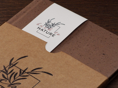 Logo trade promotional items image of: Recycled Coffee Notebook 209733900