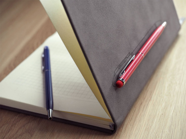 Logo trade business gifts image of: Magnetic notebook with a pen 124715100