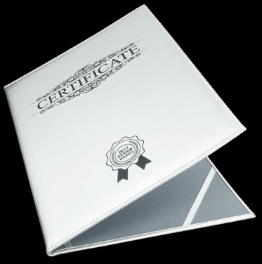 Logo trade promotional items image of: Certificate cover 152119
