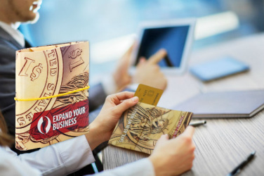 Logo trade promotional giveaway photo of: Origami wallet 998117