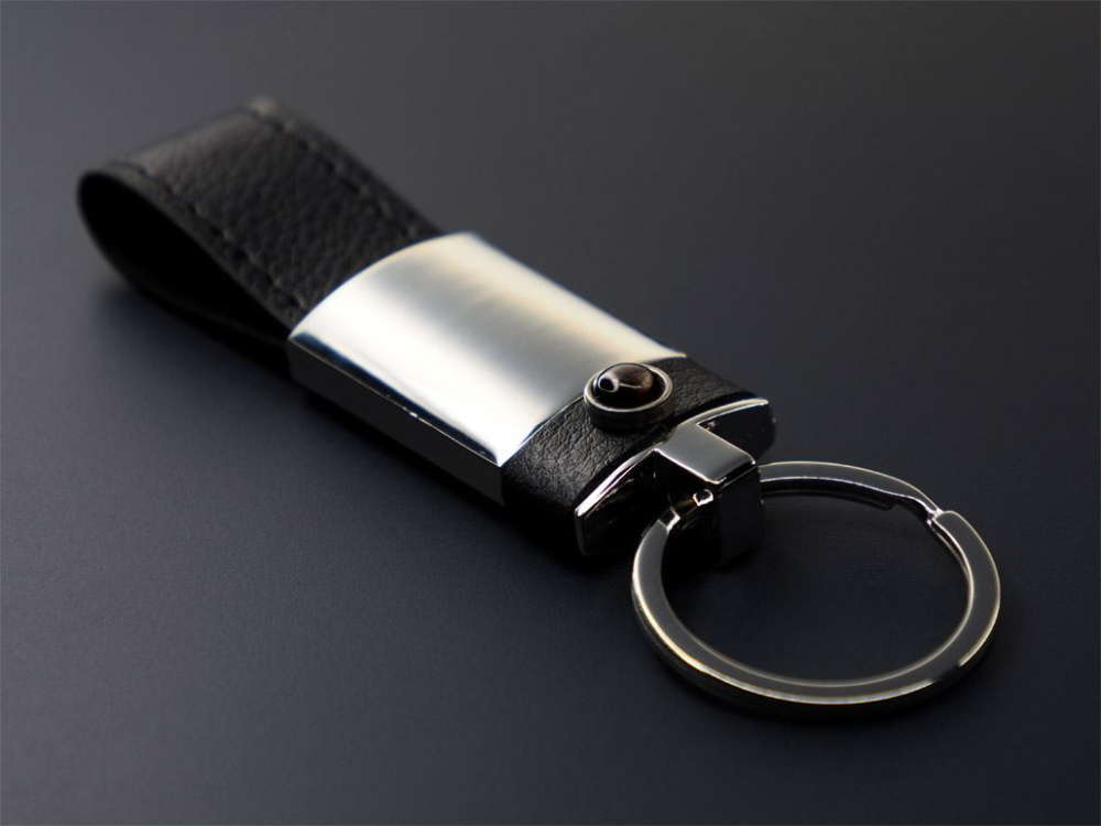 Logo trade corporate gift photo of: Obsidian stone Keyring 1298095
