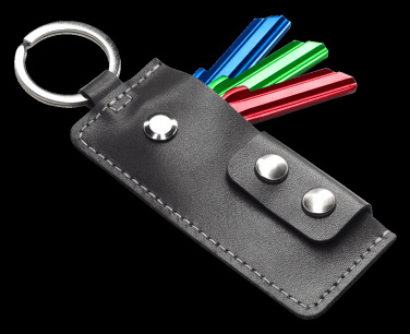 Logo trade business gifts image of: Keyring 1276131