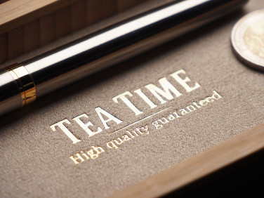 Logo trade promotional item photo of: Wooden desk organiser 1850292
