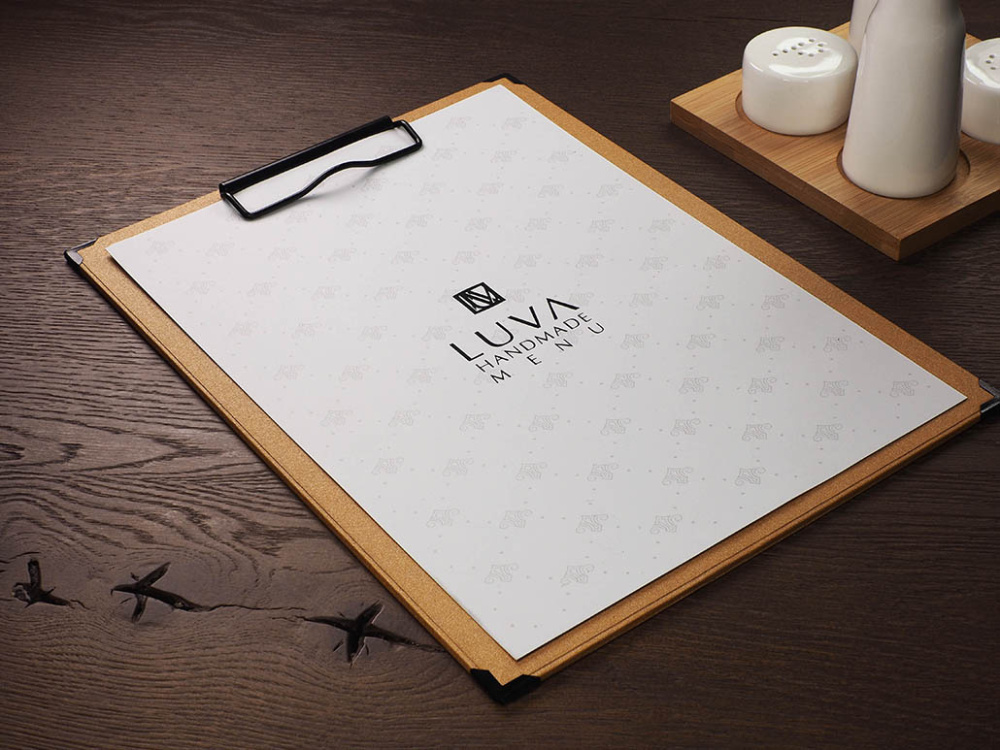 Logo trade promotional items image of: Clipboard menu 1028280